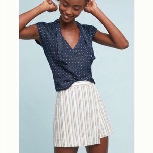 Anthro Akemi + Kin - Acadia Striped Wrap Skort